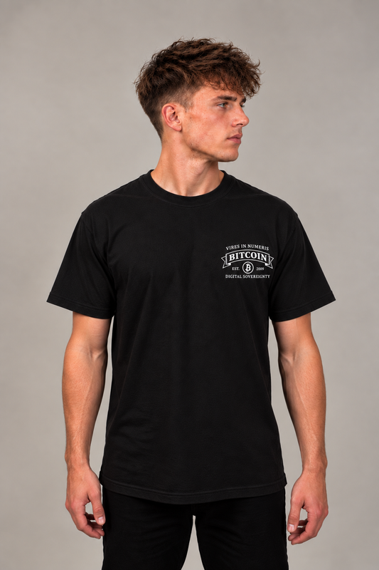 Vires in Numeris Bitcoin T-Shirt – Black