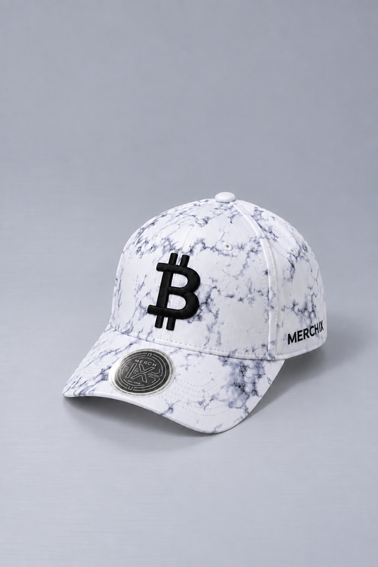 Merch IX Marble Bitcoin Cap - Mid-Profile Fit