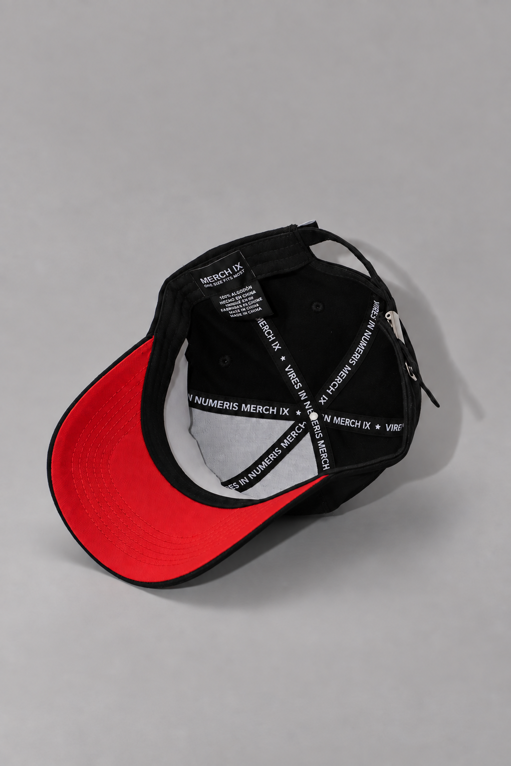Bitcoin Heart Structured Cap - Black / Red Underbrim (Strapback)