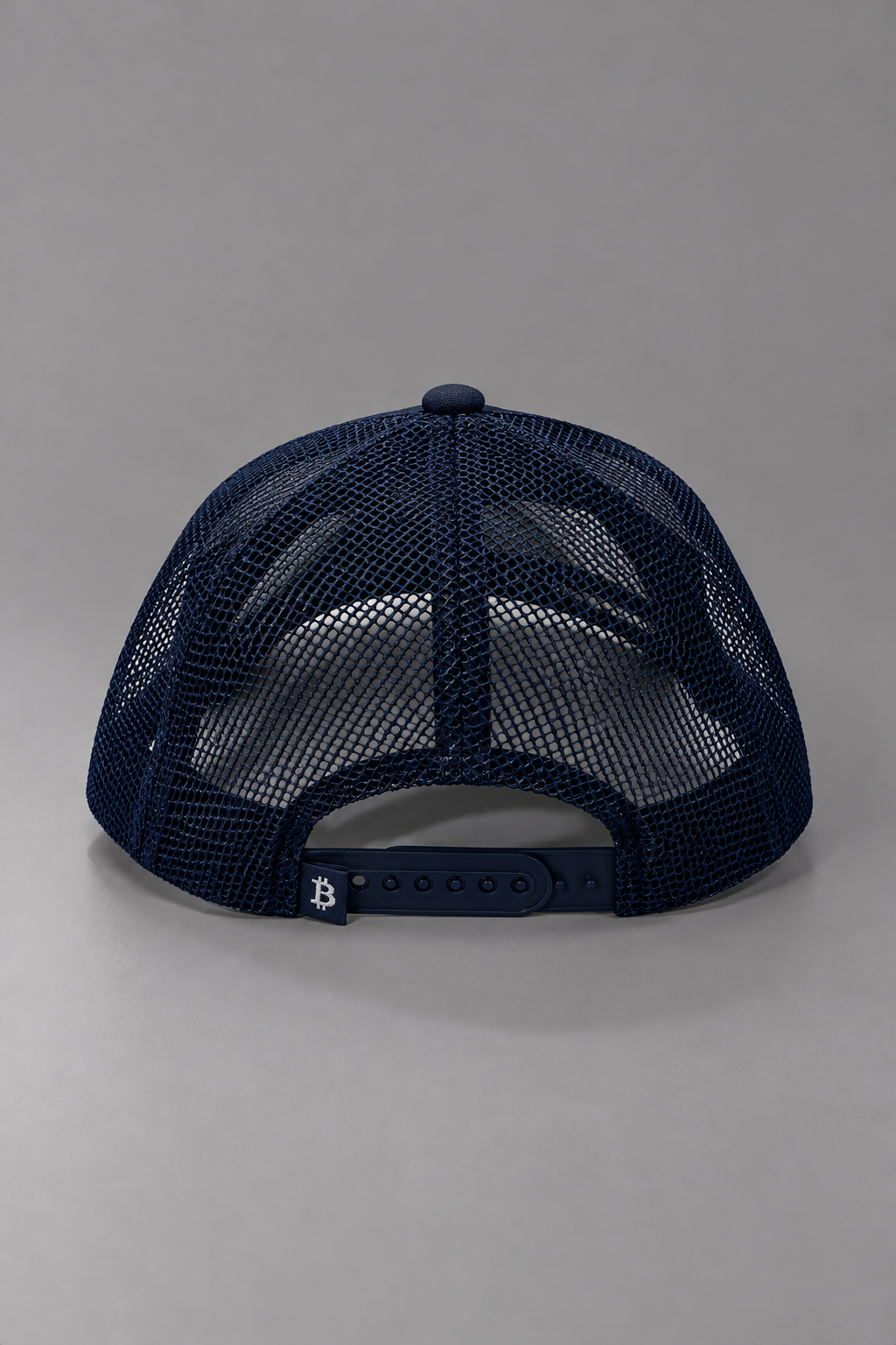Navy Bitcoin Trucker Bat (Snapback)