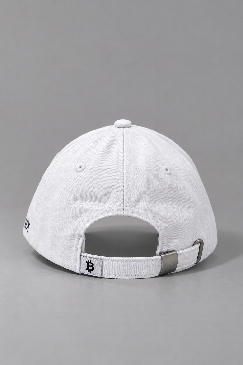 Merch IX White Bitcoin Hat - Strapback