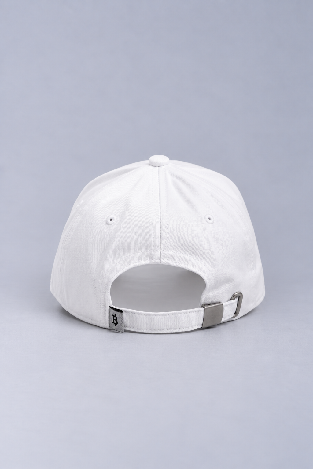 Merch IX All-White Bitcoin Cap (High-Profile Strapback)