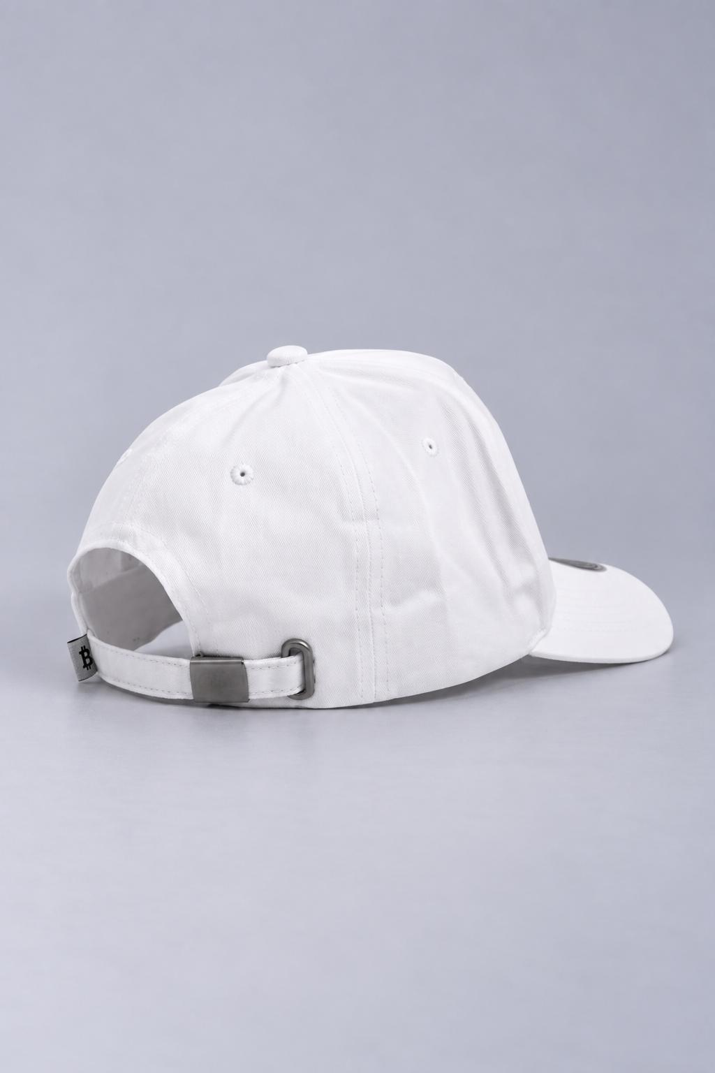 Merch IX All-White Bitcoin Cap (High-Profile Strapback)