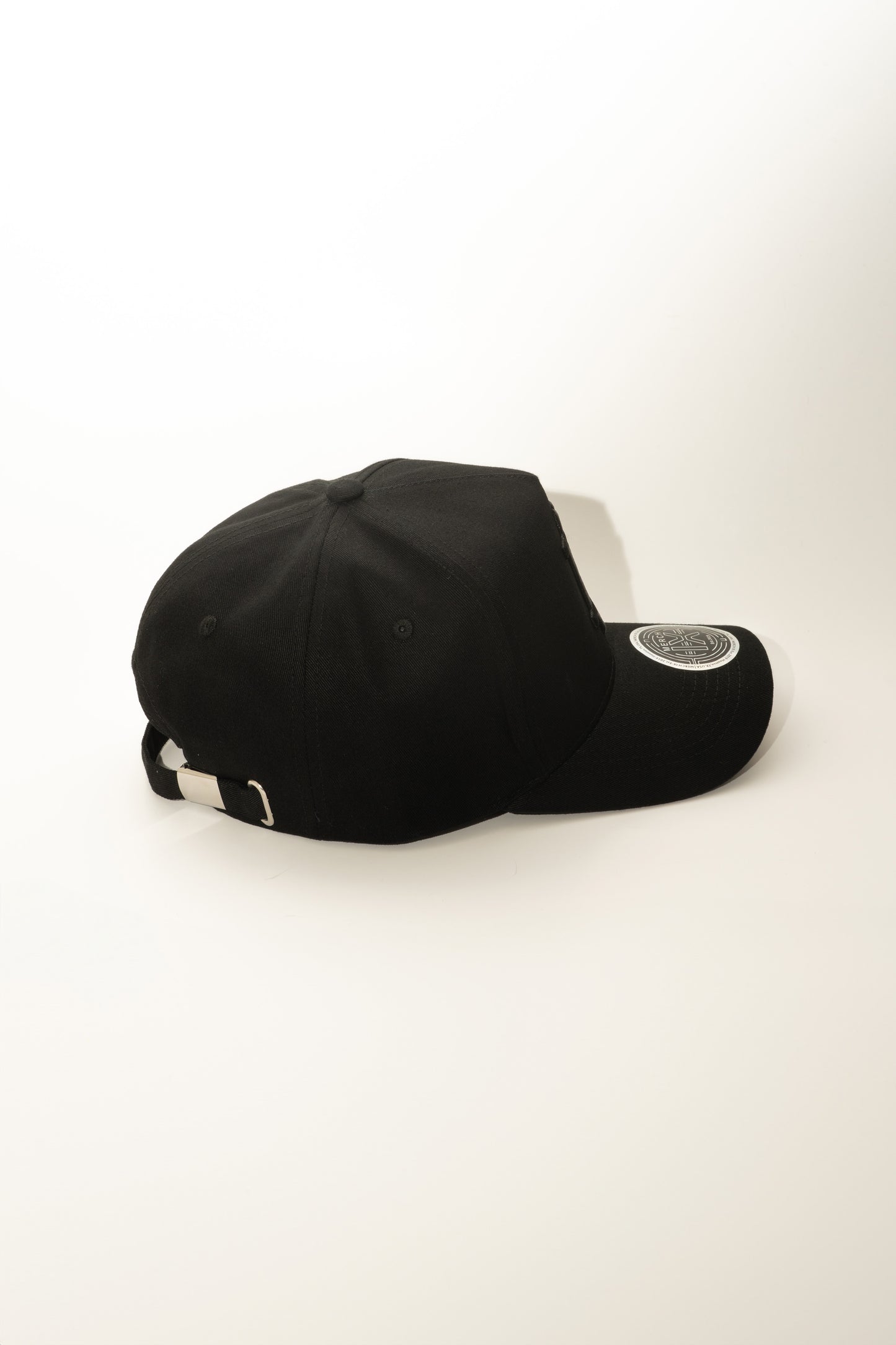 All-Black Bitcoin High-Crown Strapback Cap