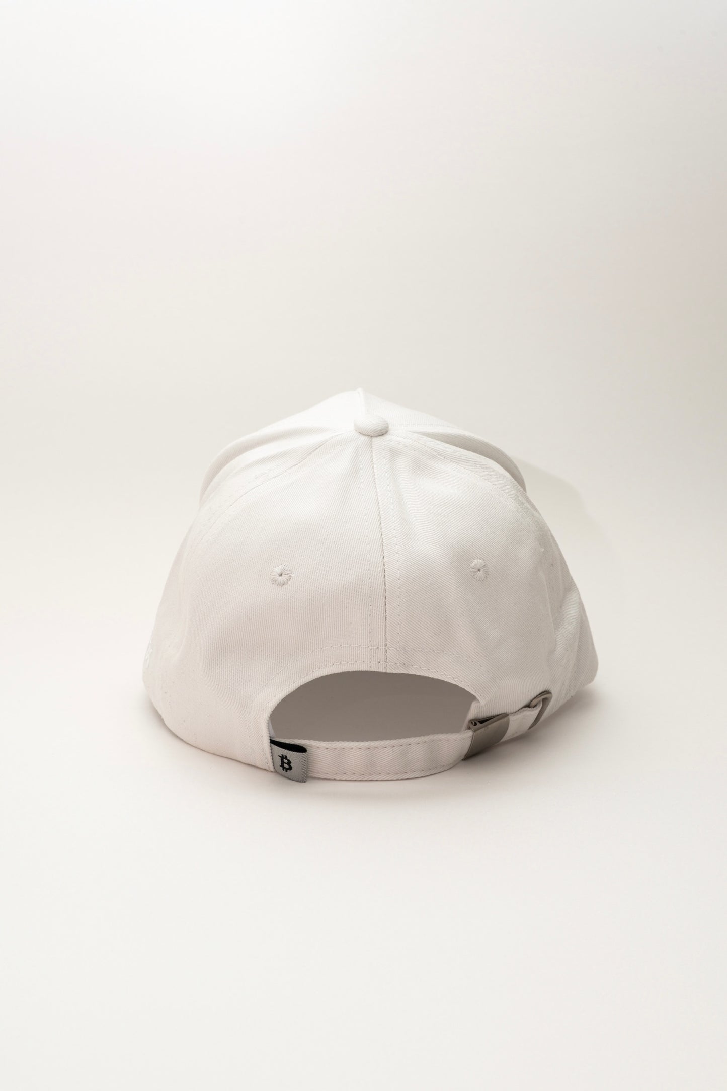 Merch IX All-White Bitcoin Cap (High-Profile Strapback)