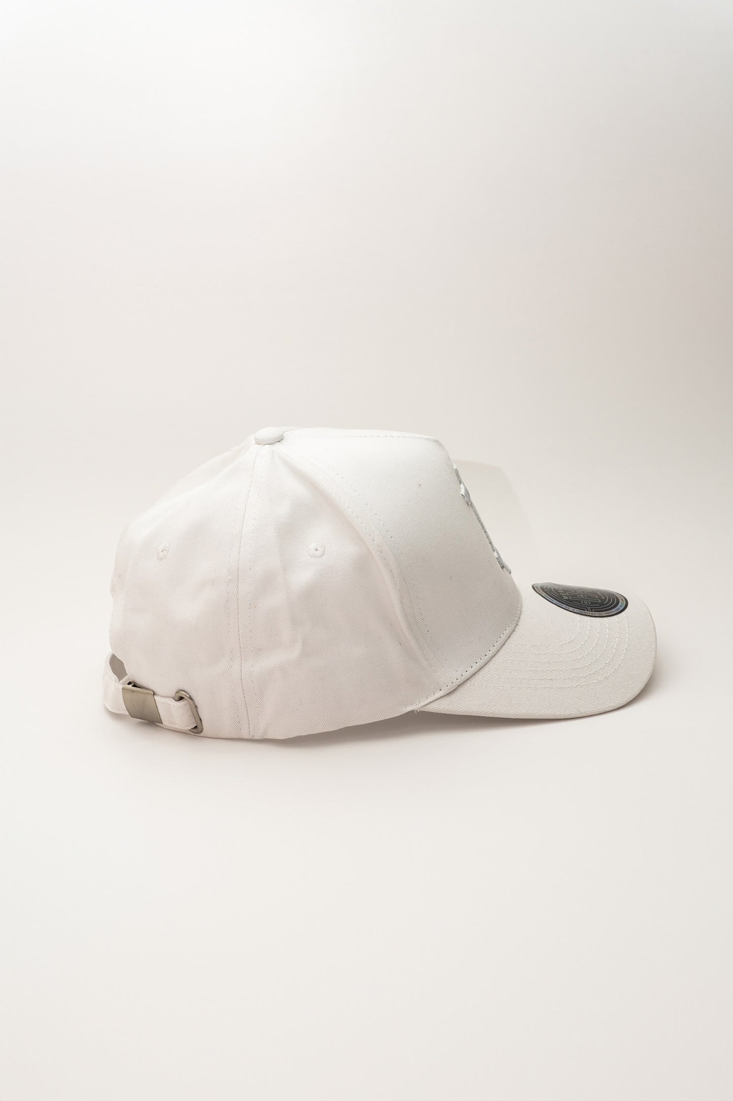 Merch IX All-White Bitcoin Cap (High-Profile Strapback)
