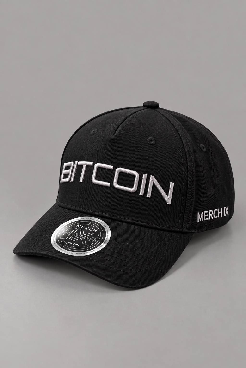 BITCOIN Embroidered Black Hat
