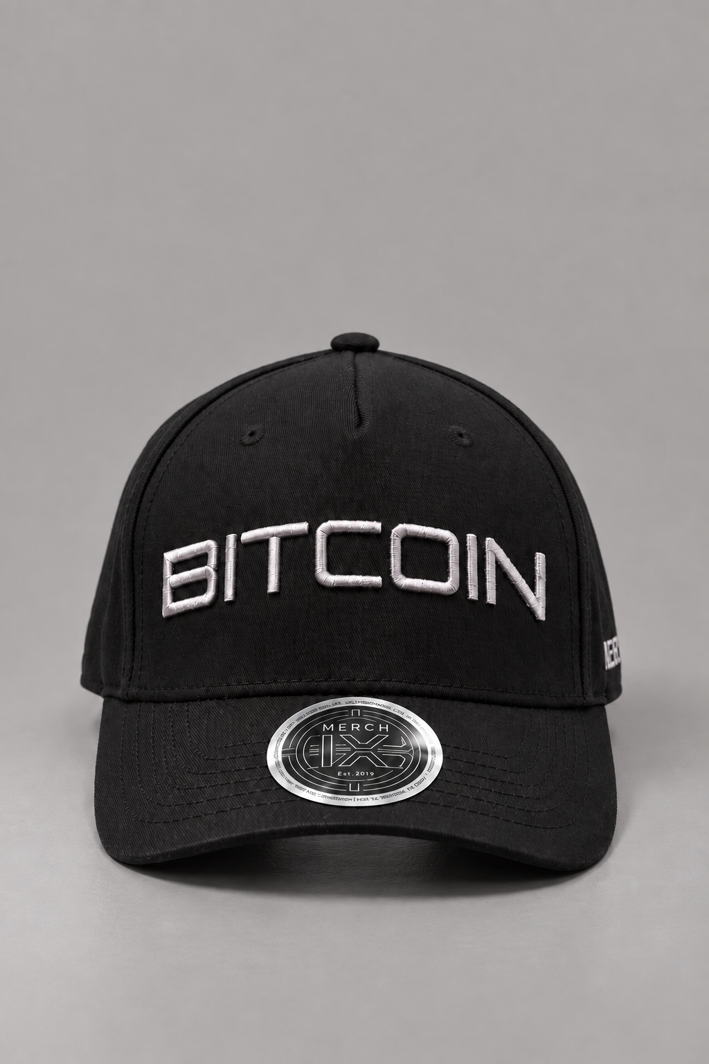 BITCOIN Embroidered Black Hat