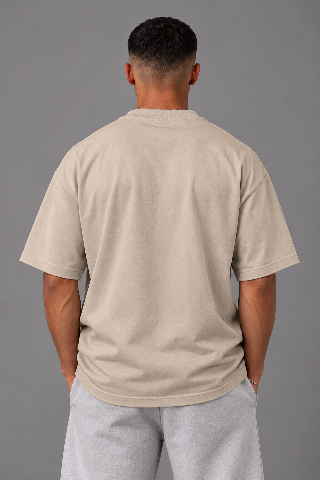 Merch IX Tonal Bitcoin Heavyweight Tee - Stone