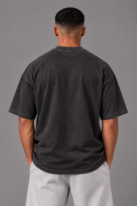 Merch IX Tonal Bitcoin Heavyweight Tee - Washed Black