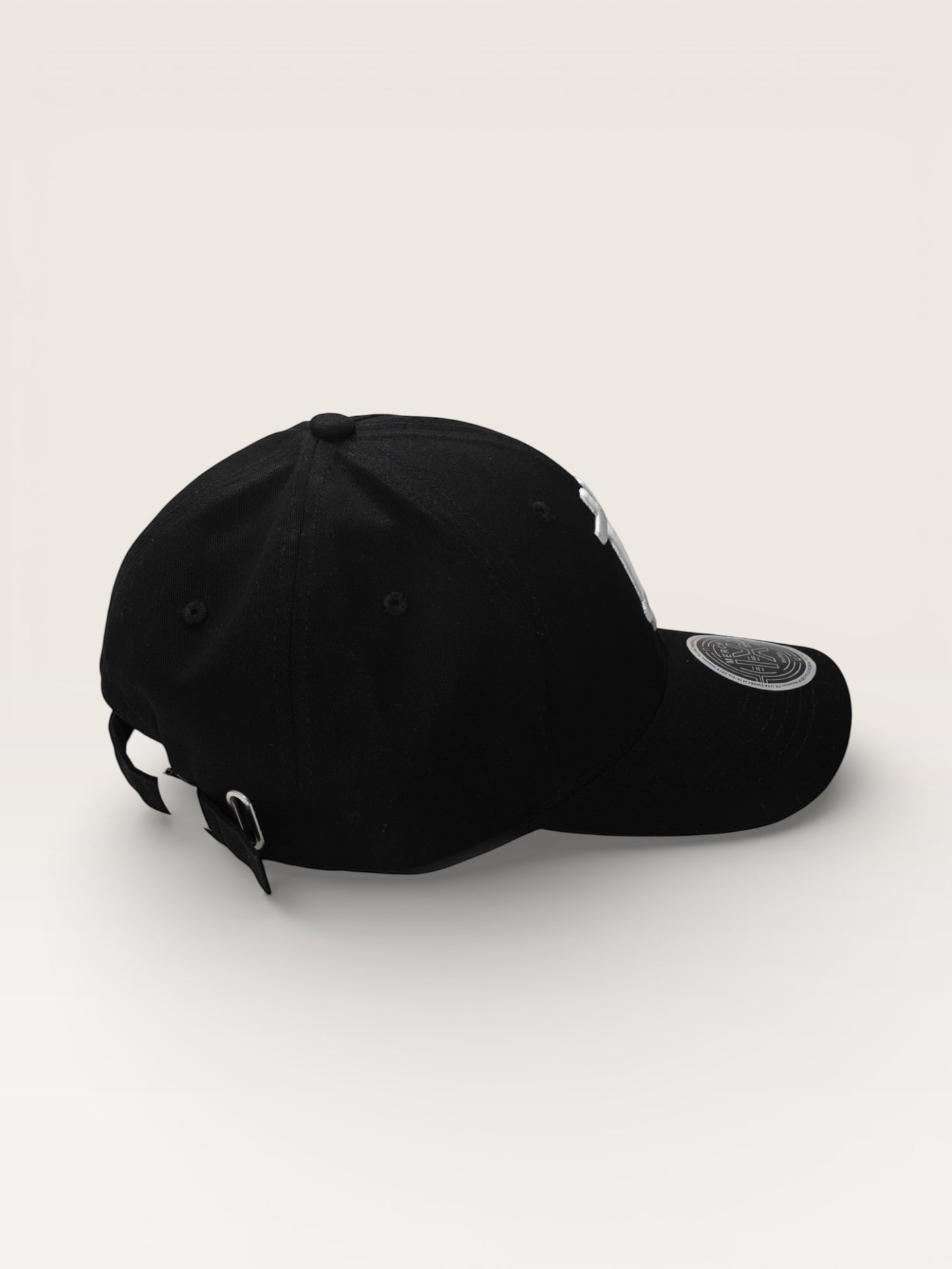 Bitcoin Heart Structured Cap - Black / Red Underbrim (Strapback)