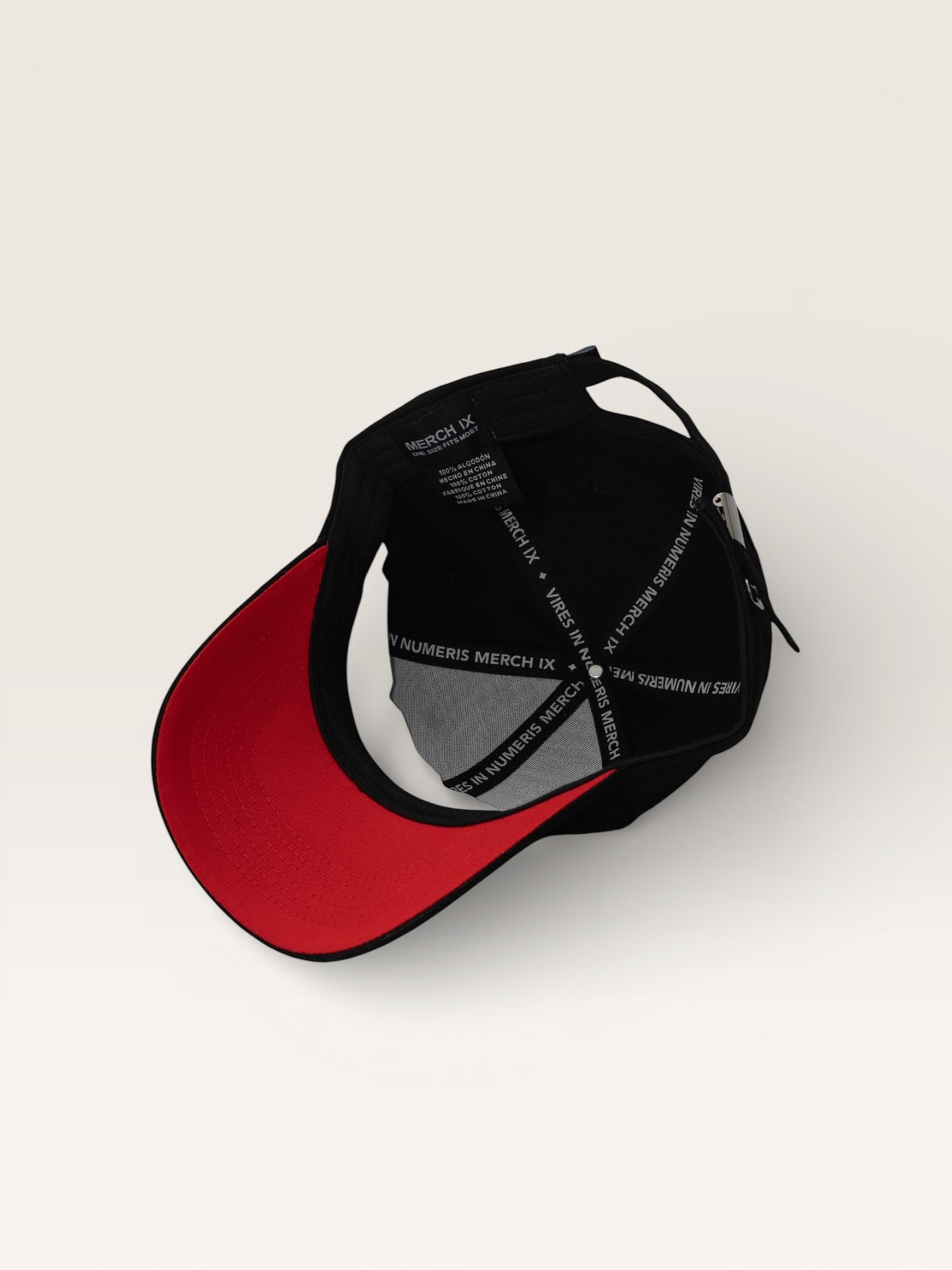 Bitcoin Heart Structured Cap - Black / Red Underbrim (Strapback)