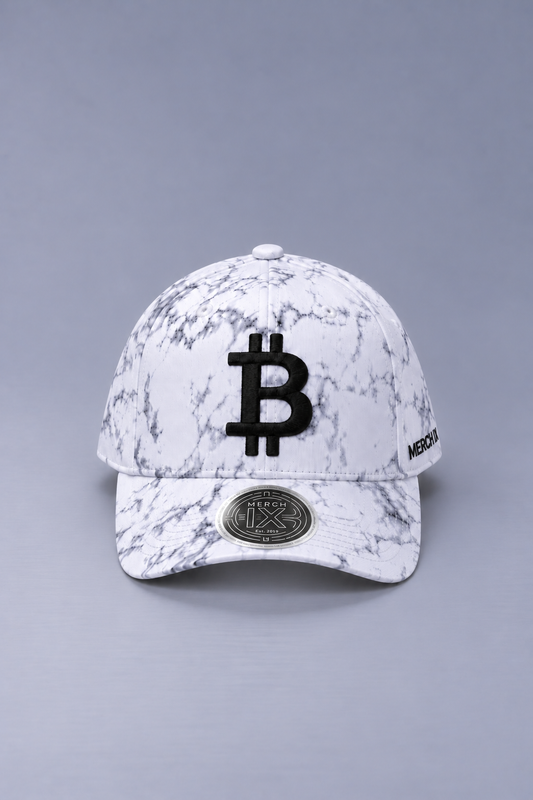 Merch IX Marble Bitcoin Cap - Mid-Profile Fit