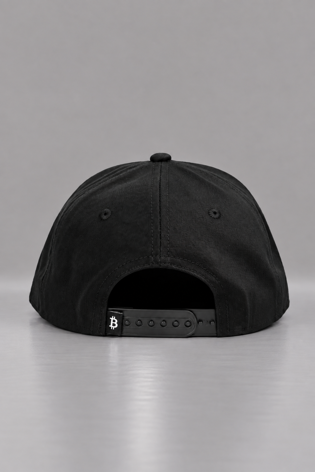 Merch IX Bitcoin Flat-Brim Strapback - Navy