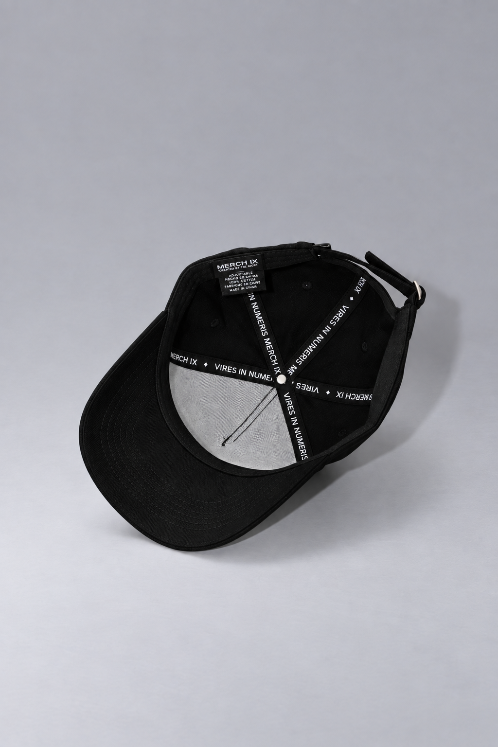 HODL Black High-Crown Strapback Cap