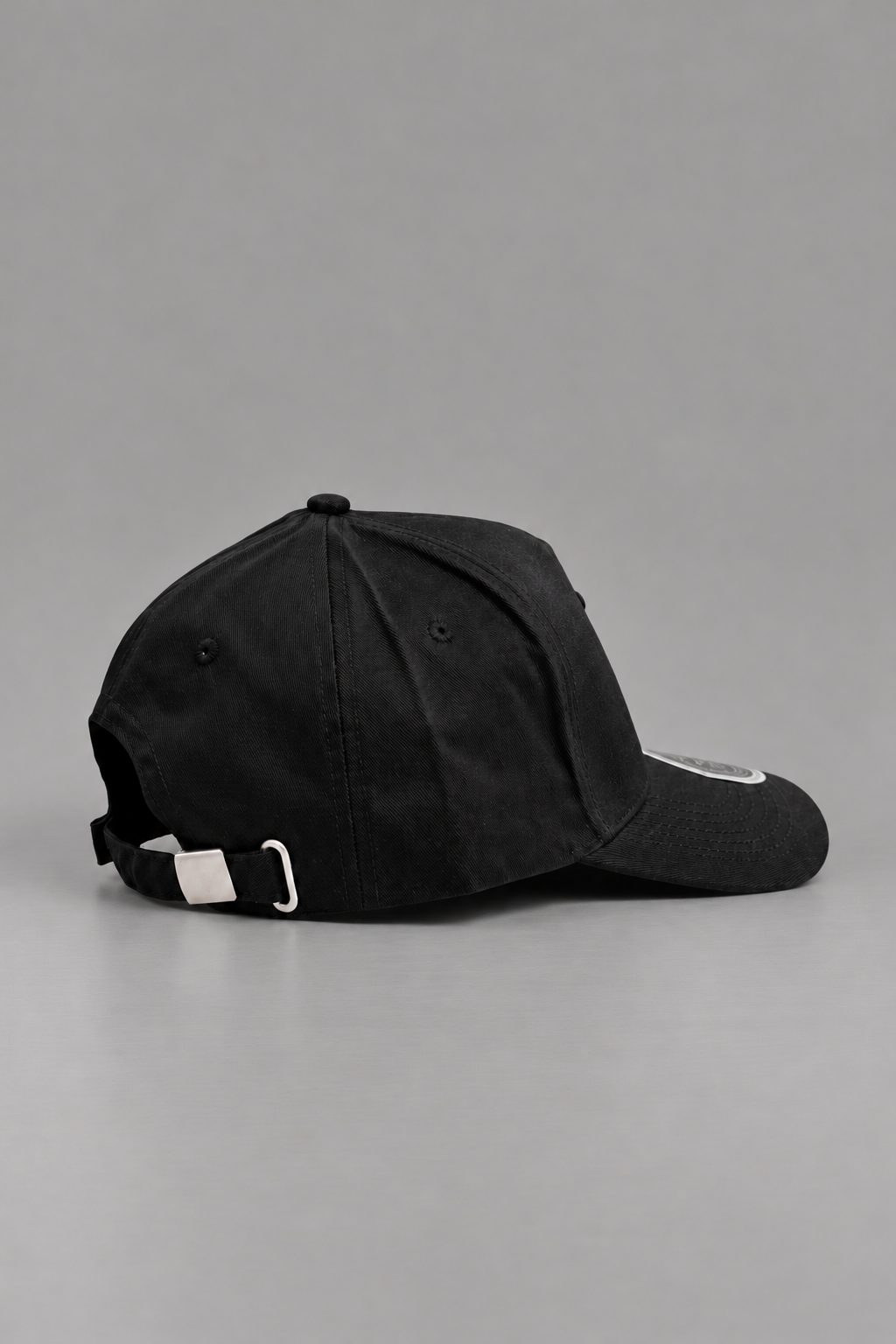 All-Black Bitcoin High-Crown Strapback Cap