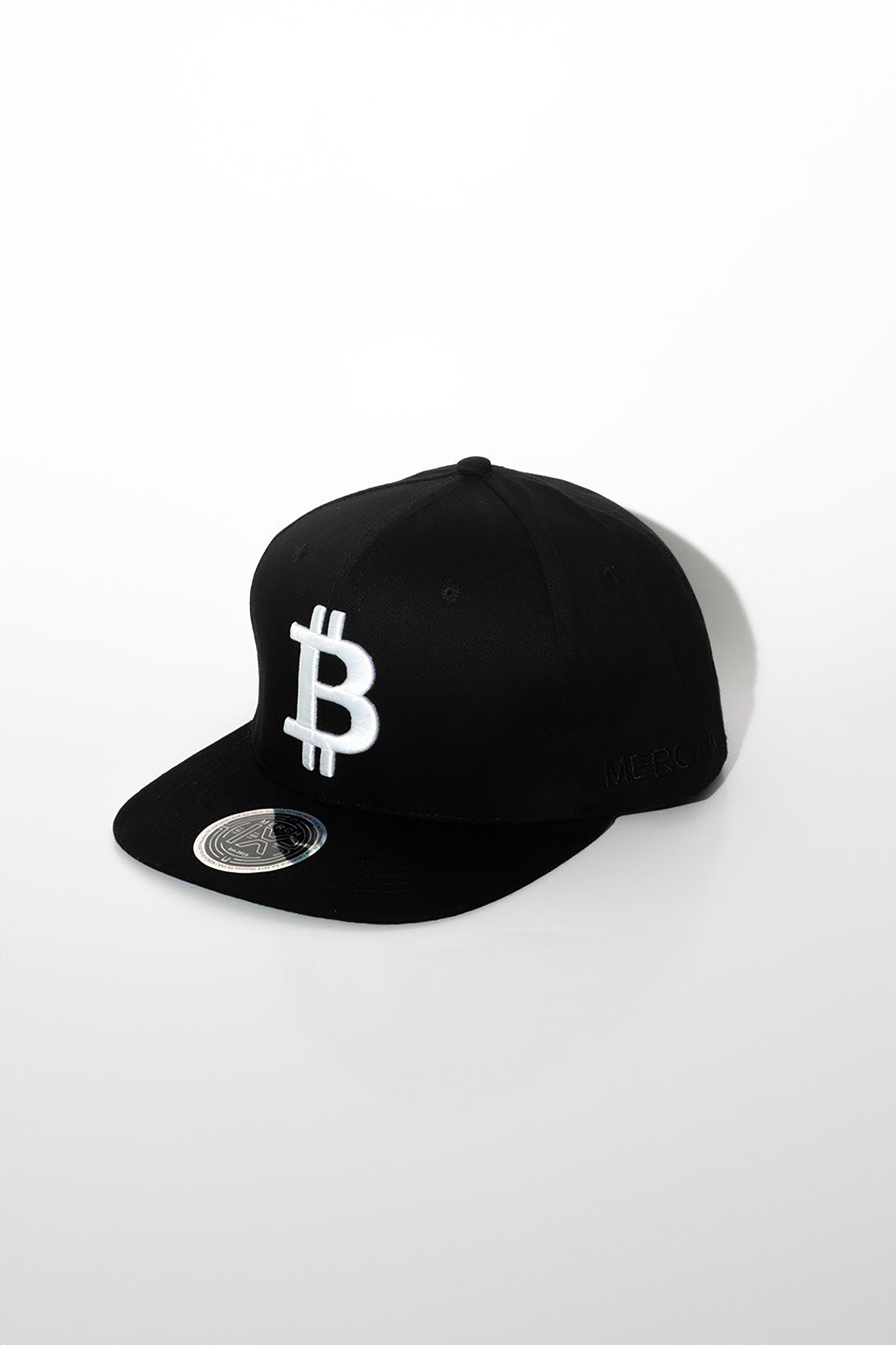 Merch IX Bitcoin Flat Brim Snapback - Black