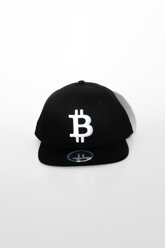 Merch IX Bitcoin Flat Brim Snapback - Black