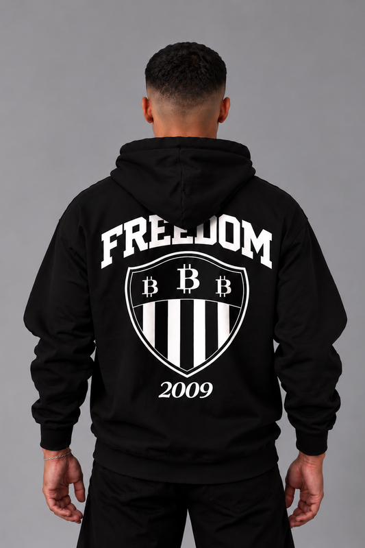 Bitcoin Freedom Shield Hoodie - Black | Merch IX