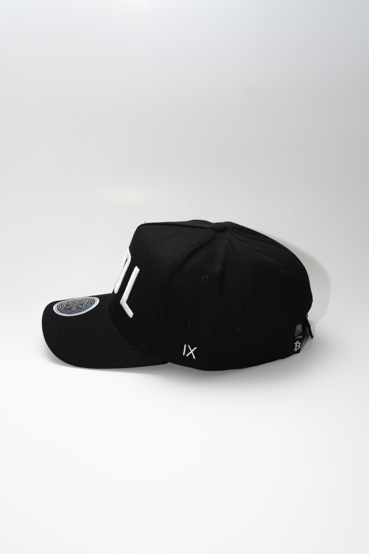 HODL Black High-Crown Strapback Cap