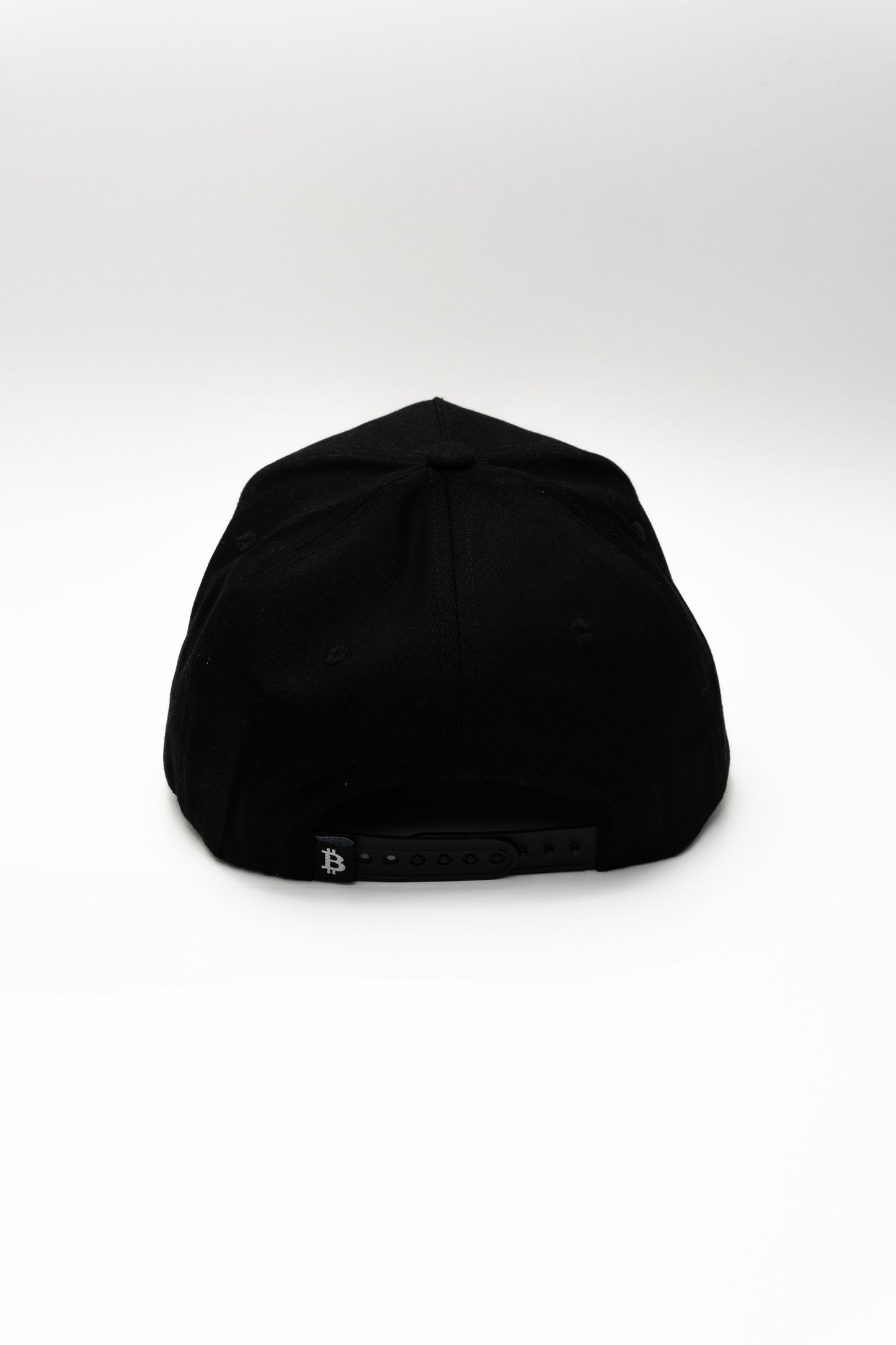 Bitcoin Black High-Crown cap - Contrast Under-Visor