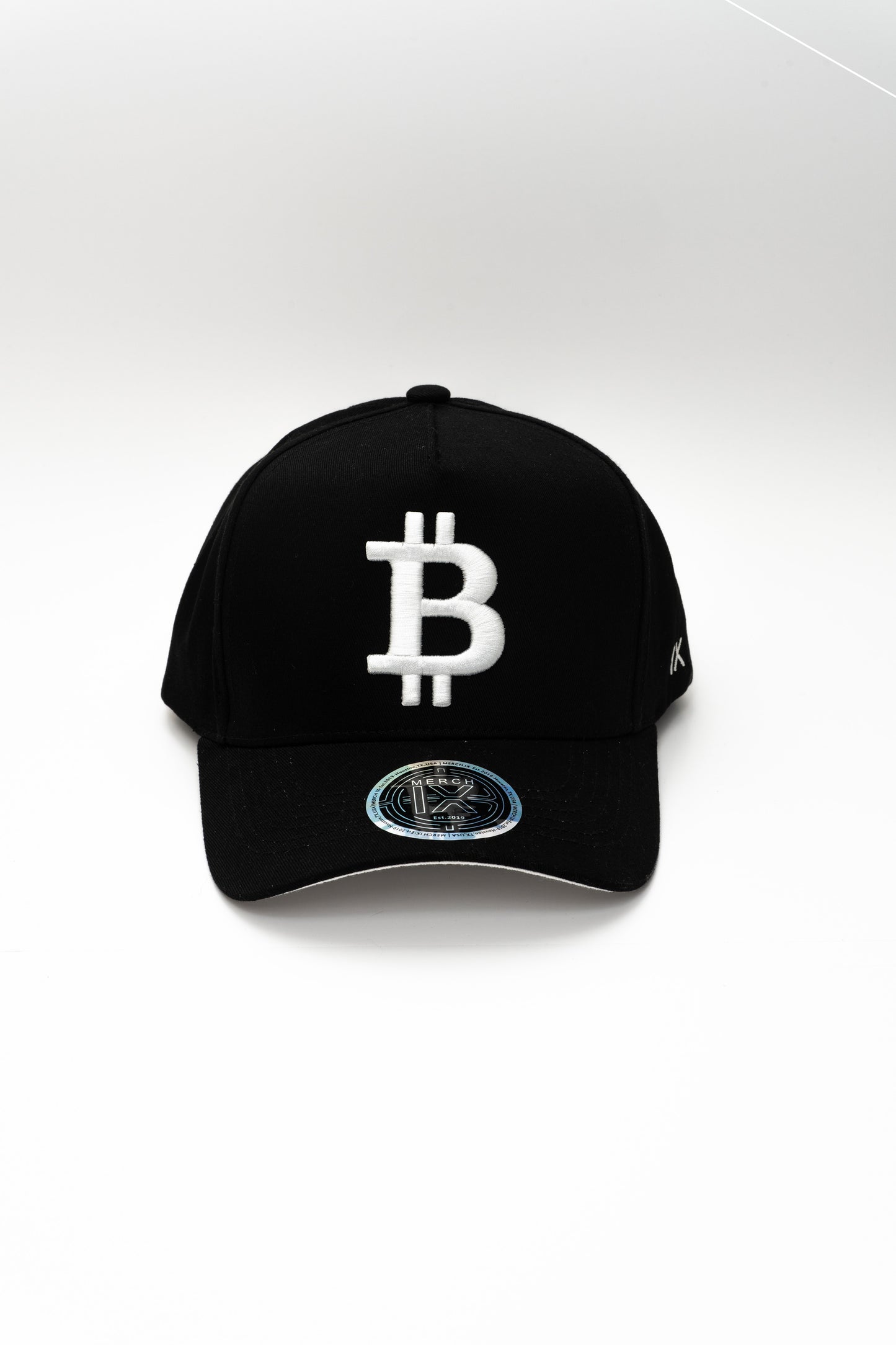 Bitcoin Black High-Crown cap - Contrast Under-Visor