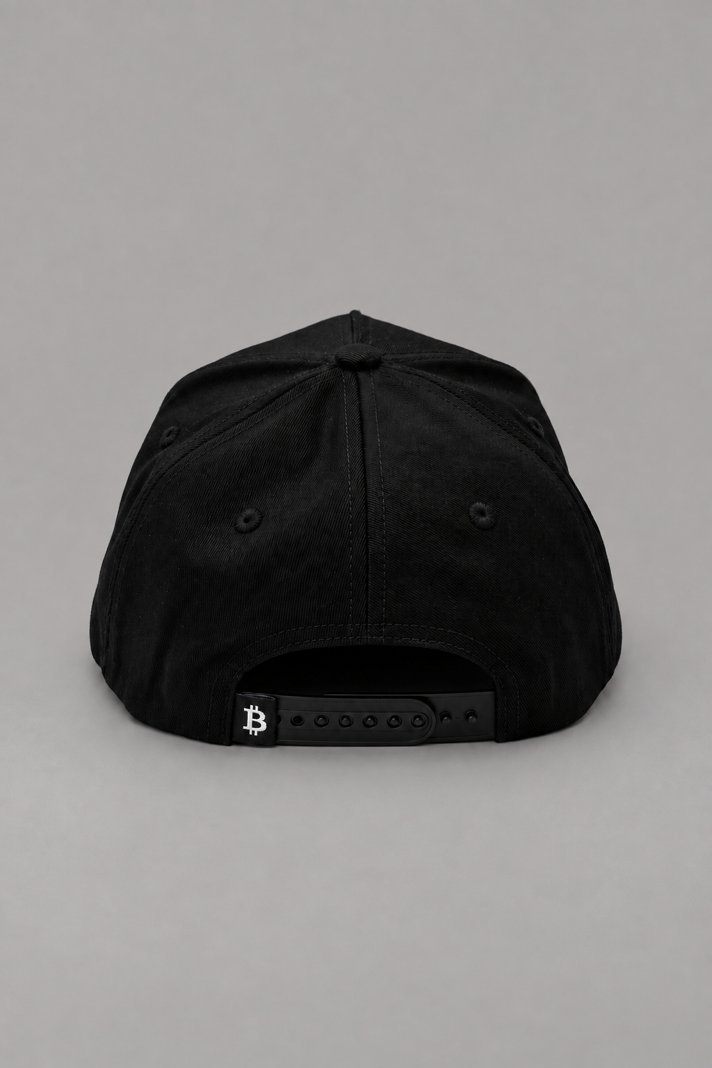 Bitcoin Black High-Crown cap - Contrast Under-Visor