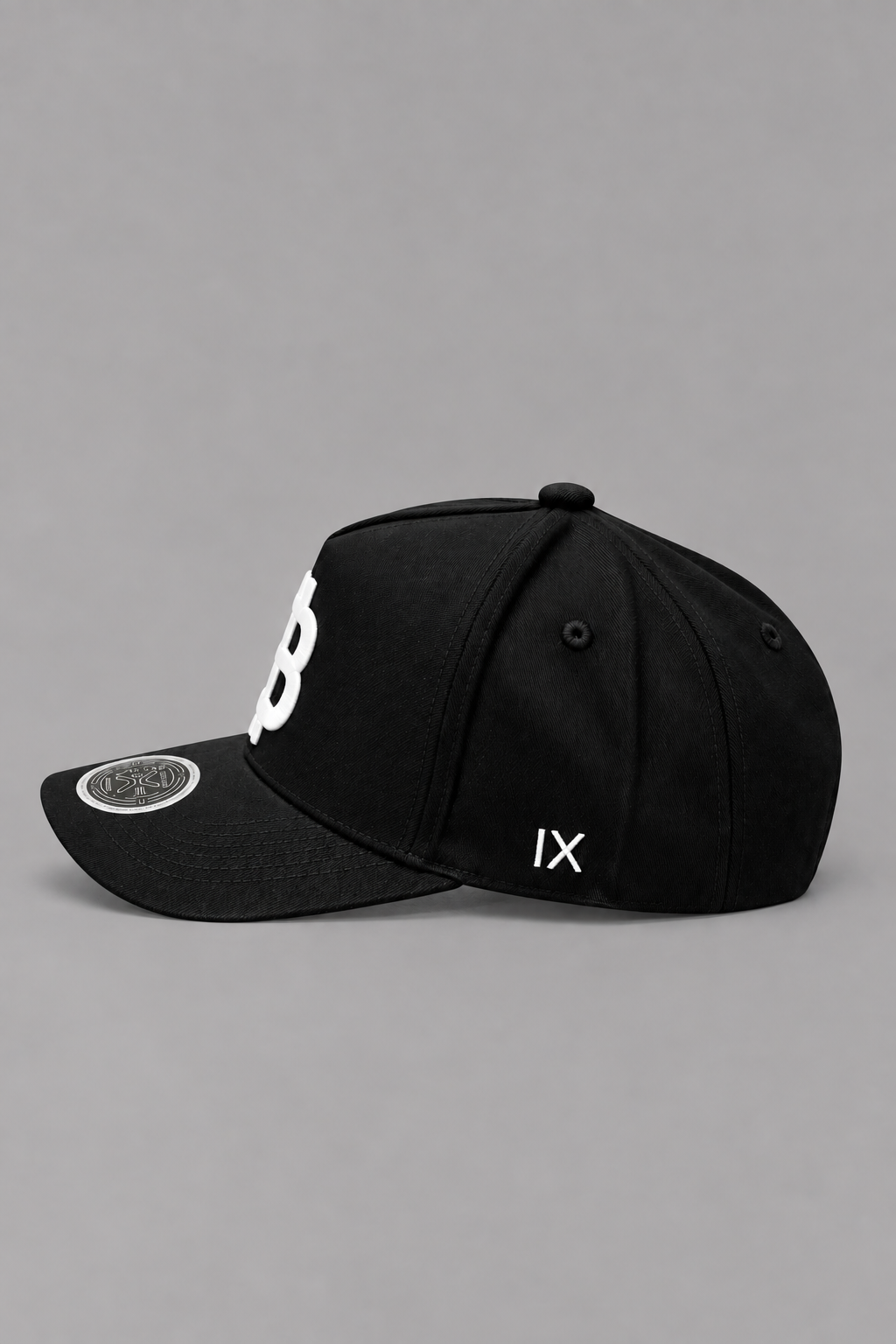 Bitcoin Black High-Crown cap - Contrast Under-Visor