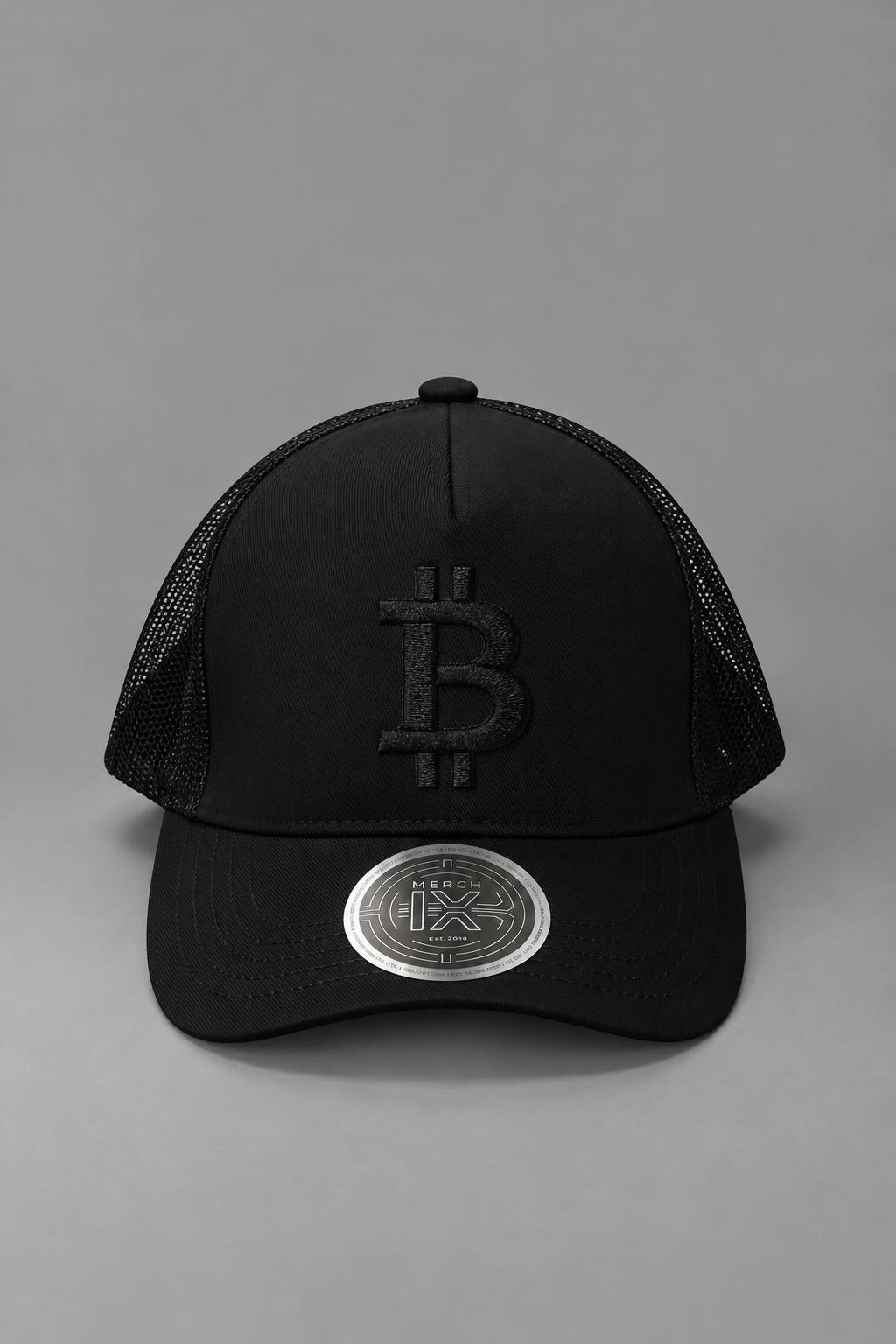 All-Black Bitcoin Trucker Bat (Snapback)