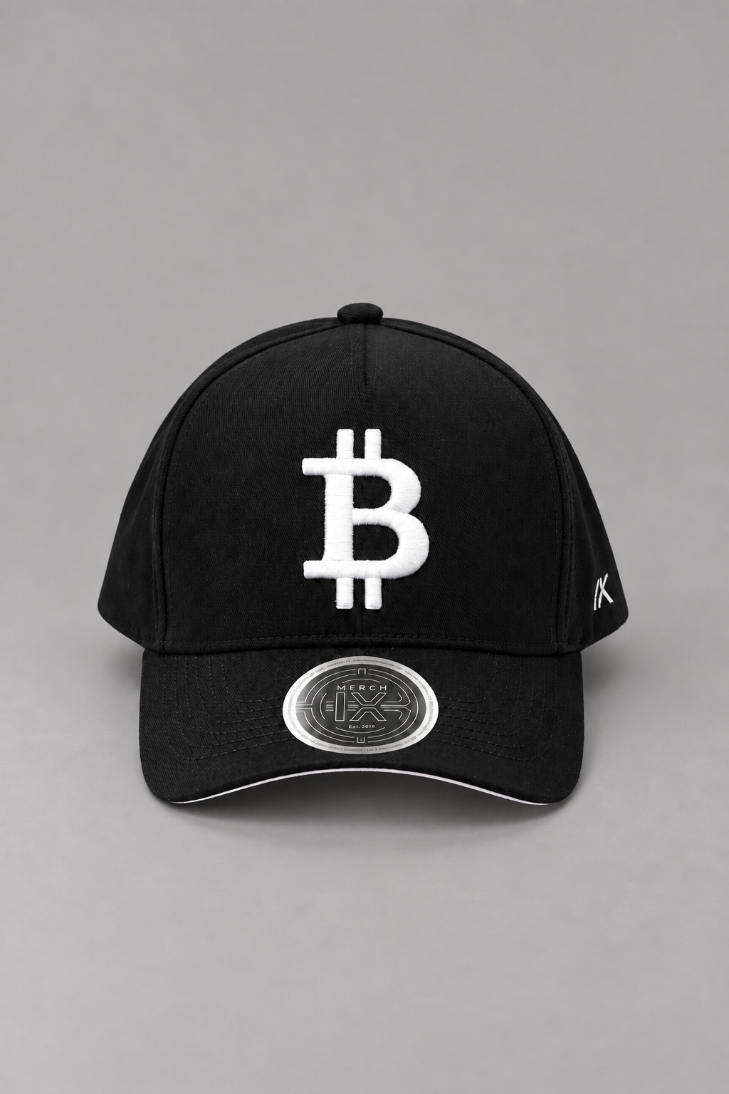 Bitcoin Black High-Crown cap - Contrast Under-Visor
