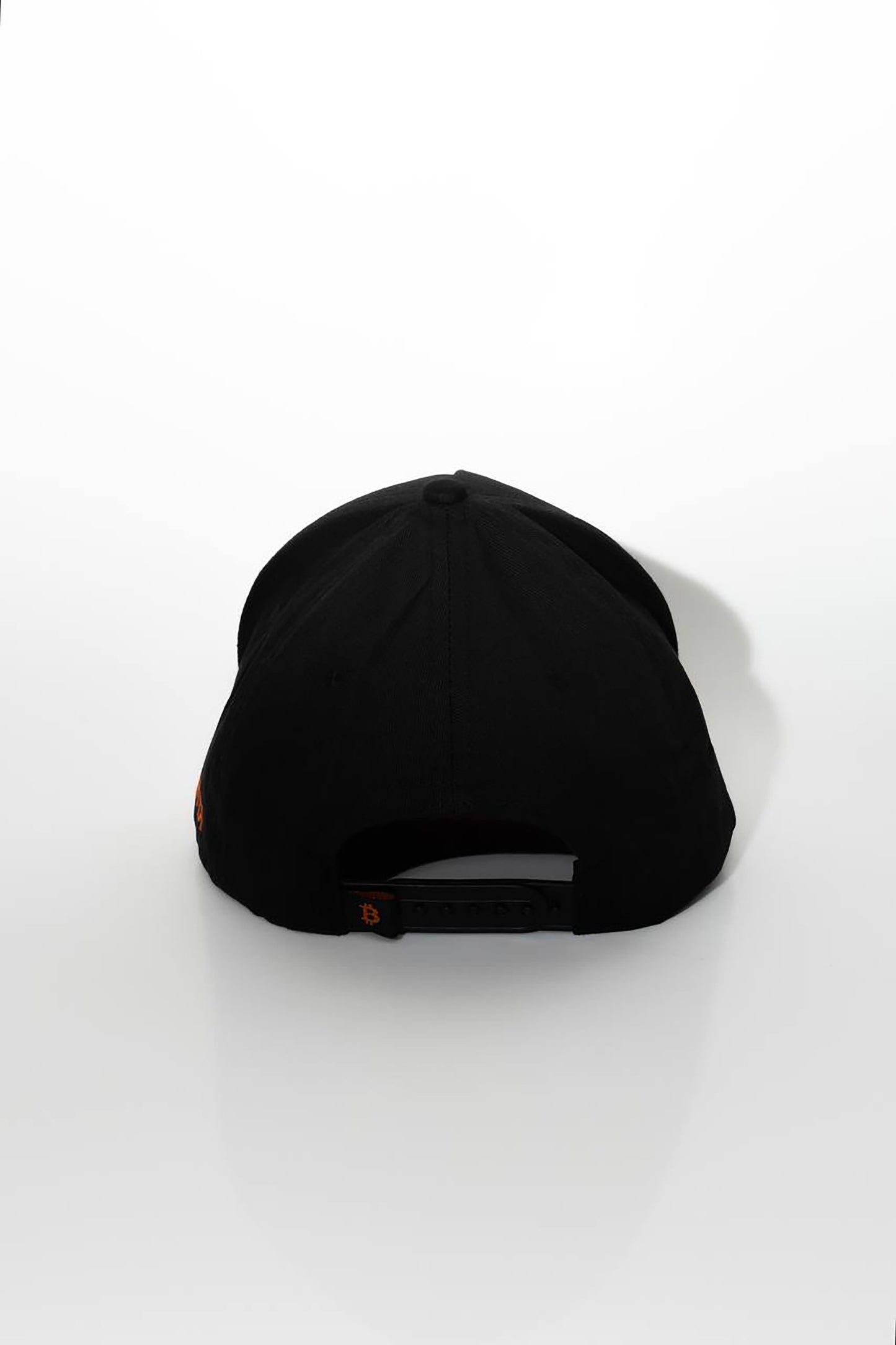 Merch IX Black & Orange Bitcoin Snapback - (High-Crown)