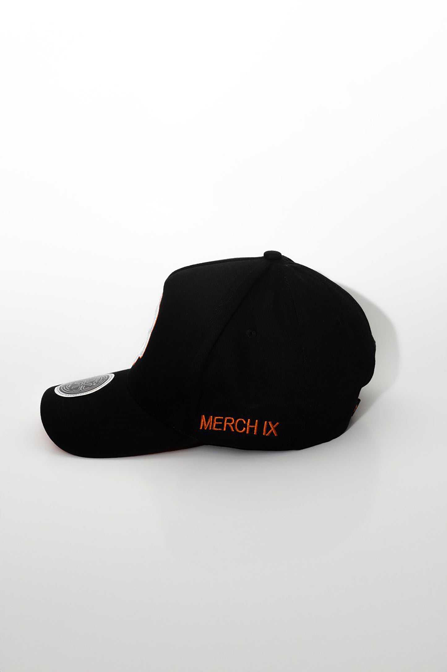 Merch IX Black & Orange Bitcoin Snapback - (High-Crown)