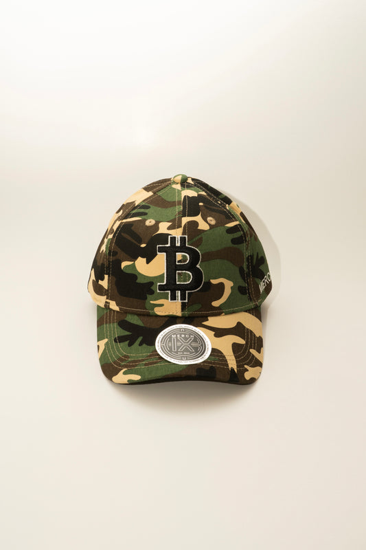 Bitcoin Camouflage Cap - Mid-Profile Strapback