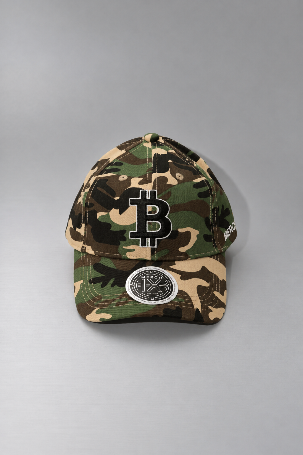 Bitcoin Camouflage Cap - Mid-Profile Strapback