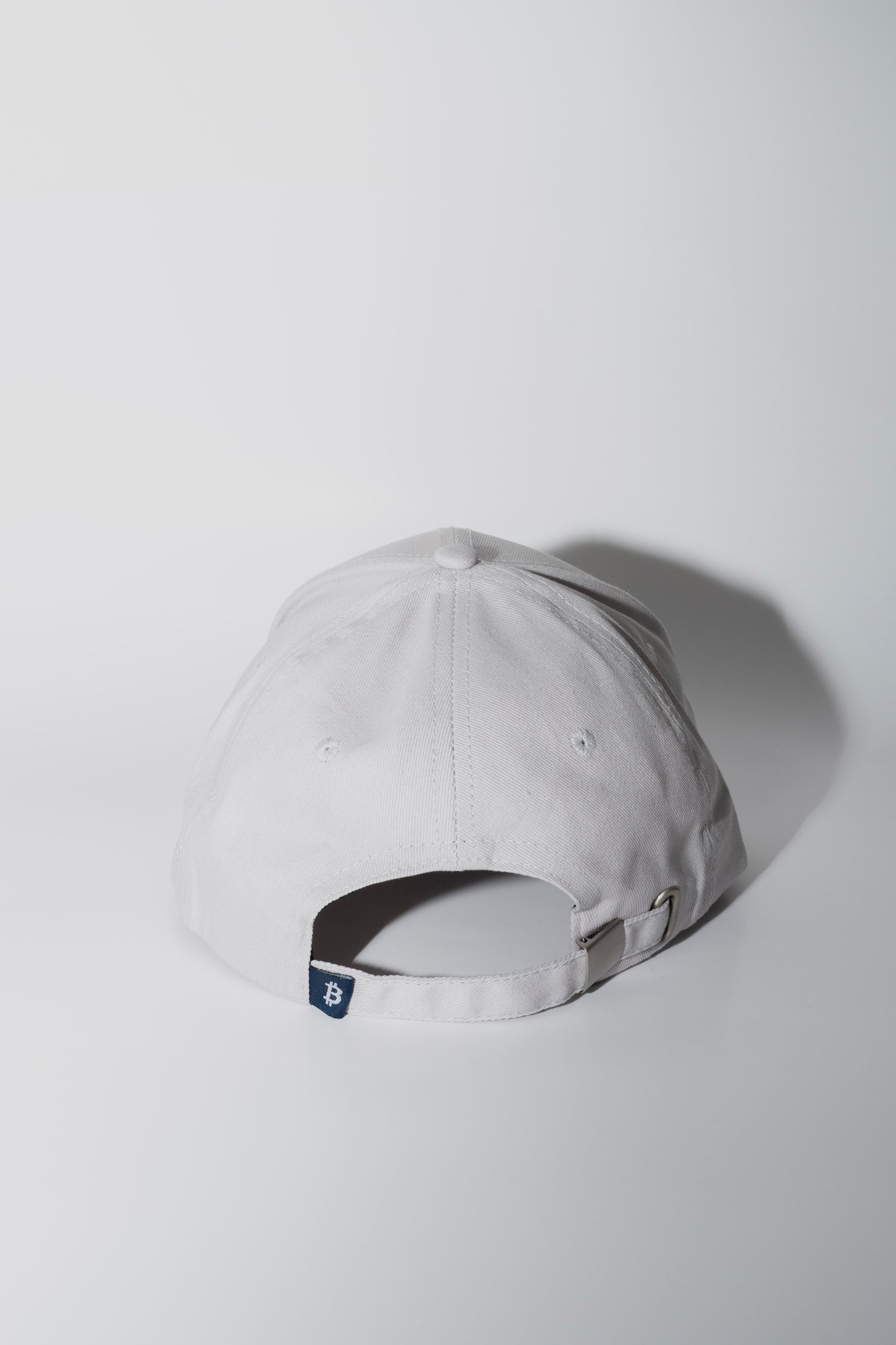 Grey Bitcoin Strapback Cap - Mid-profile | Merch IX
