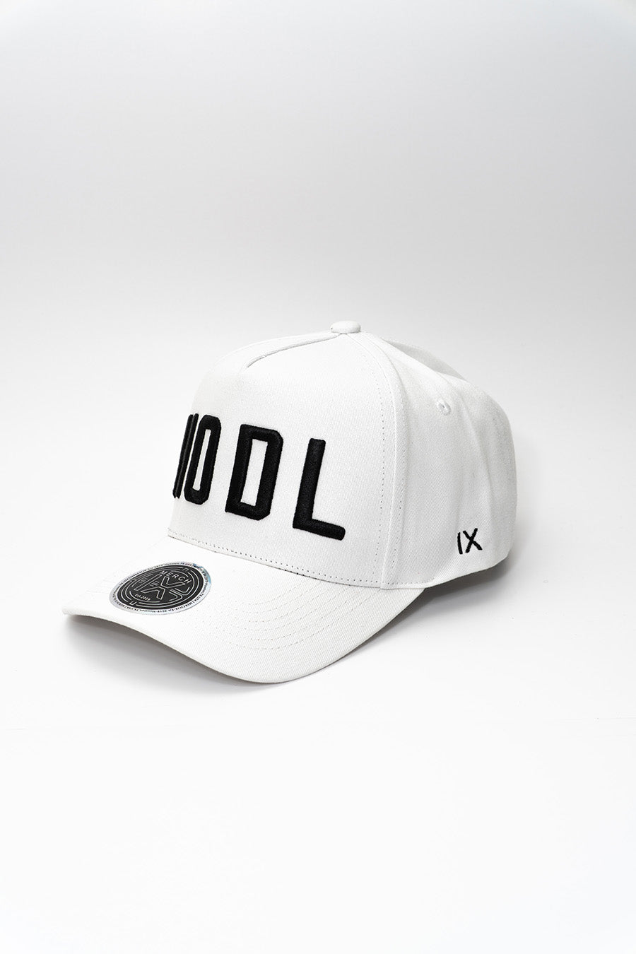 White Bitcoin HODL Hat - High-Crown Strapback