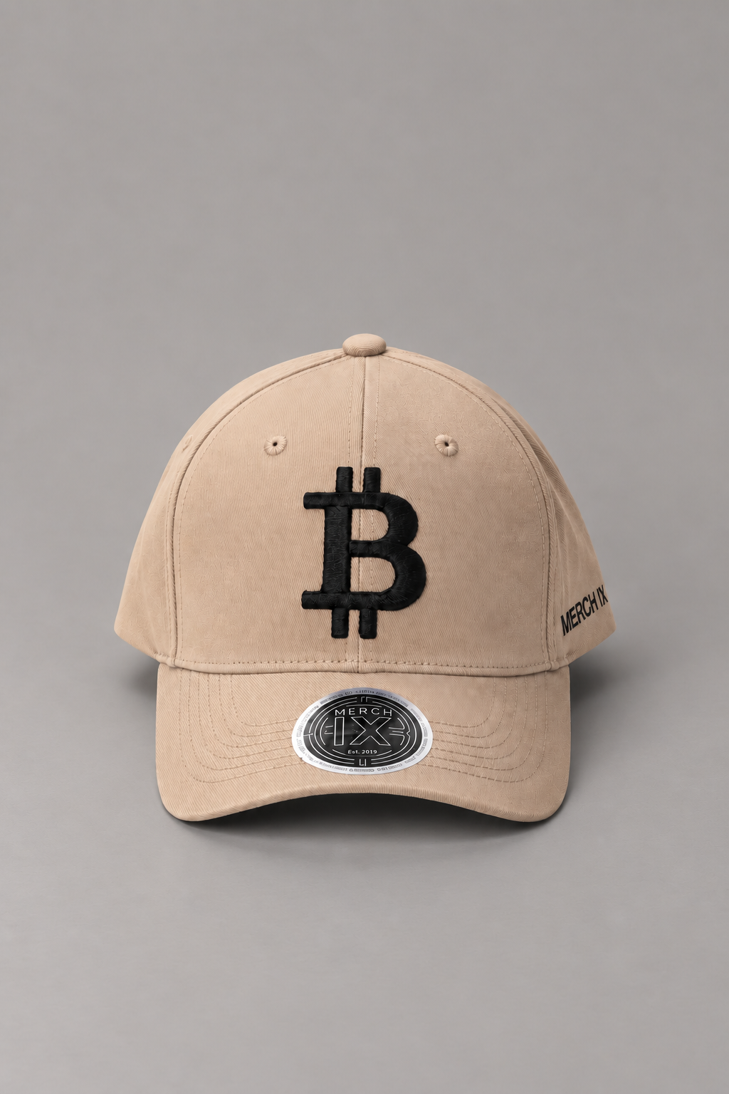Bitcoin Khaki Structured Cap