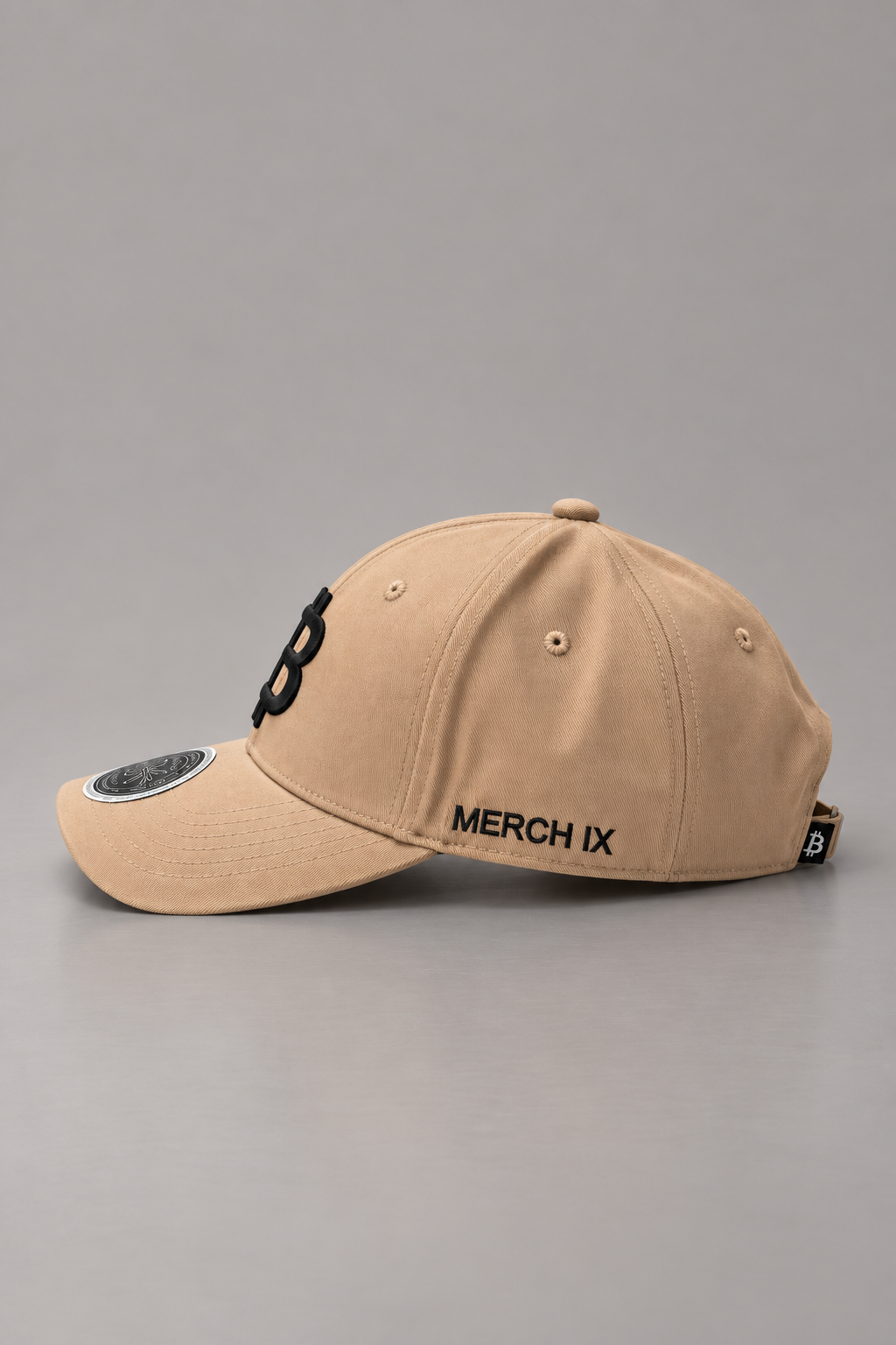 Bitcoin Khaki Structured Cap