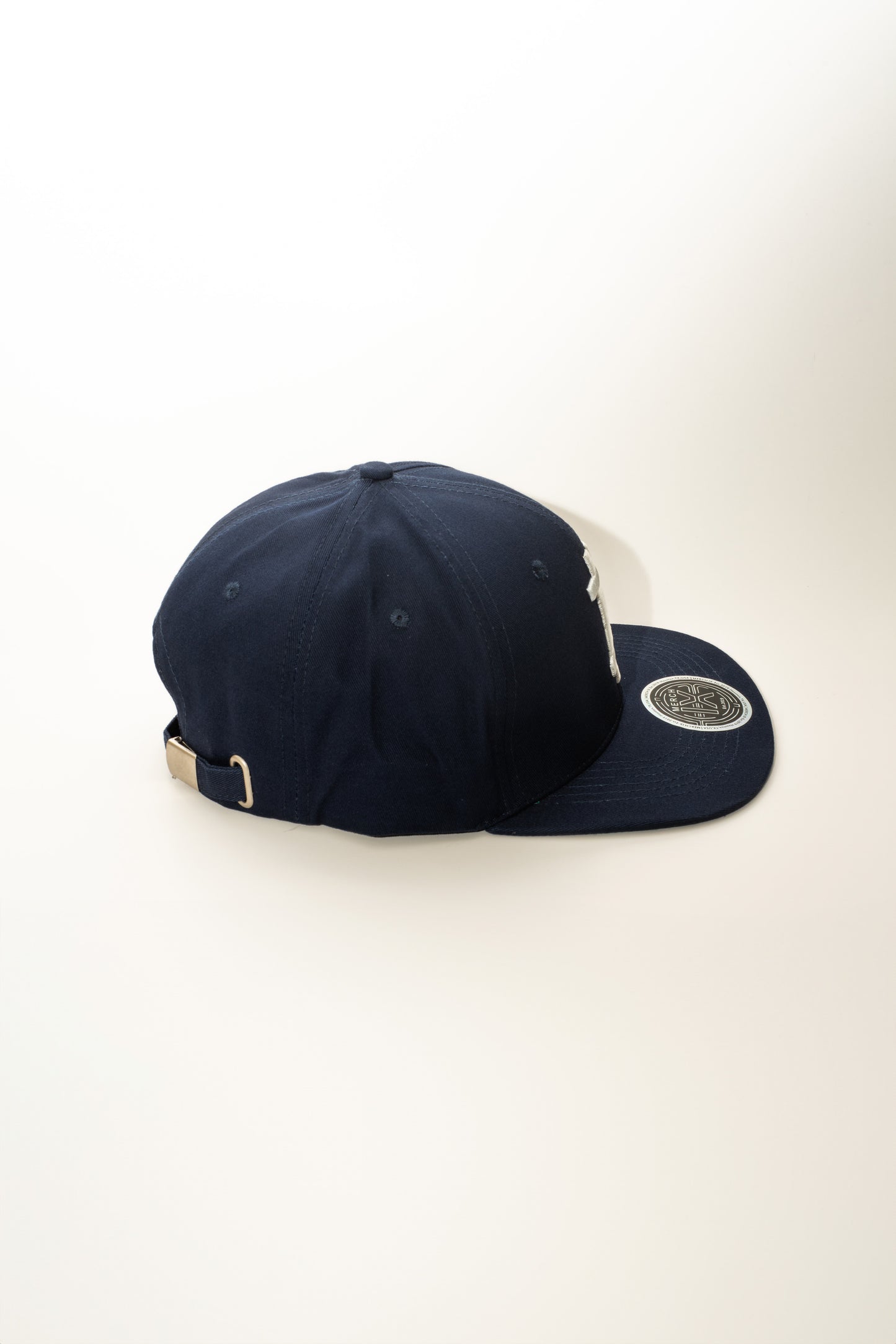 Merch IX Bitcoin Flat-Brim Strapback - Navy