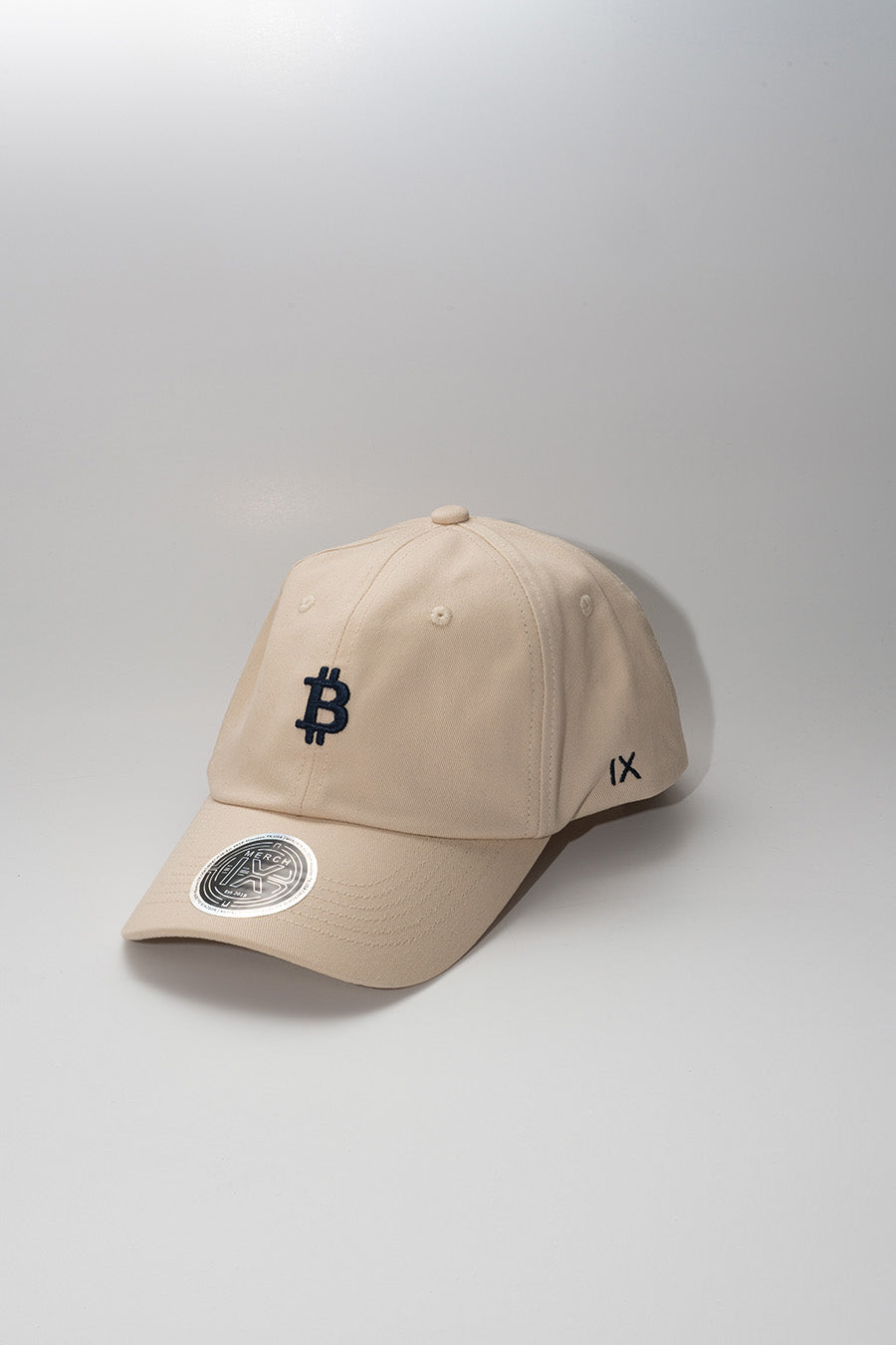 Signature Bitcoin Cap - Beige / Yale Blue (Relaxed-fit)