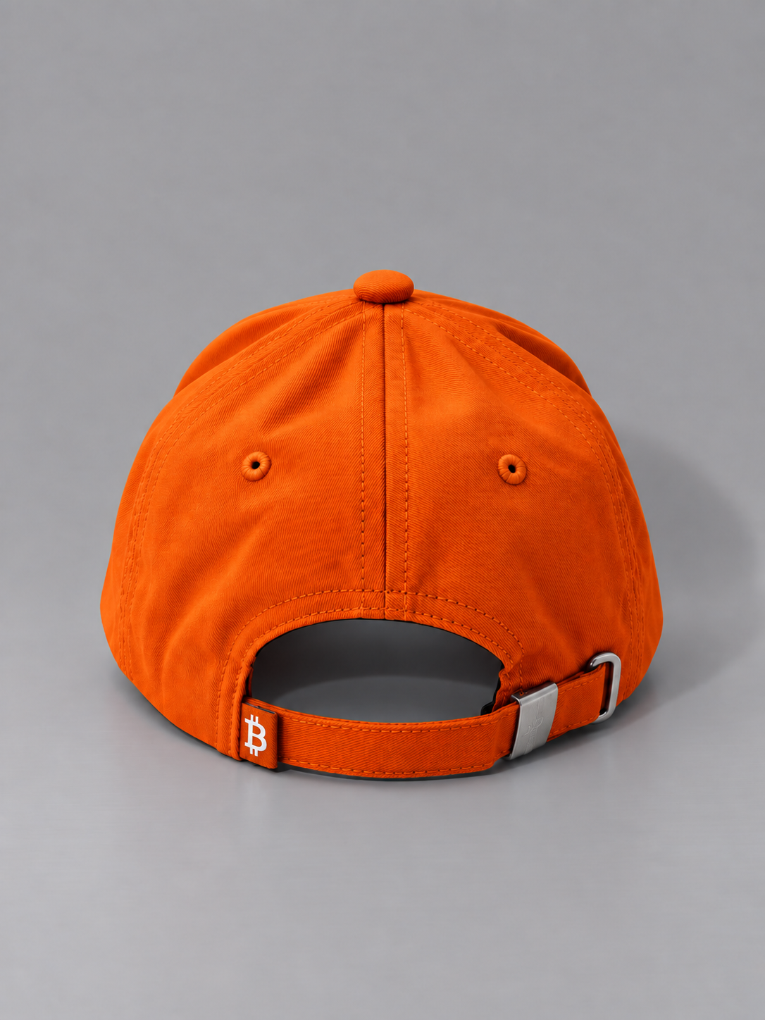 Merch IX High-Crown Bitcoin Strapback - Satoshi Orange
