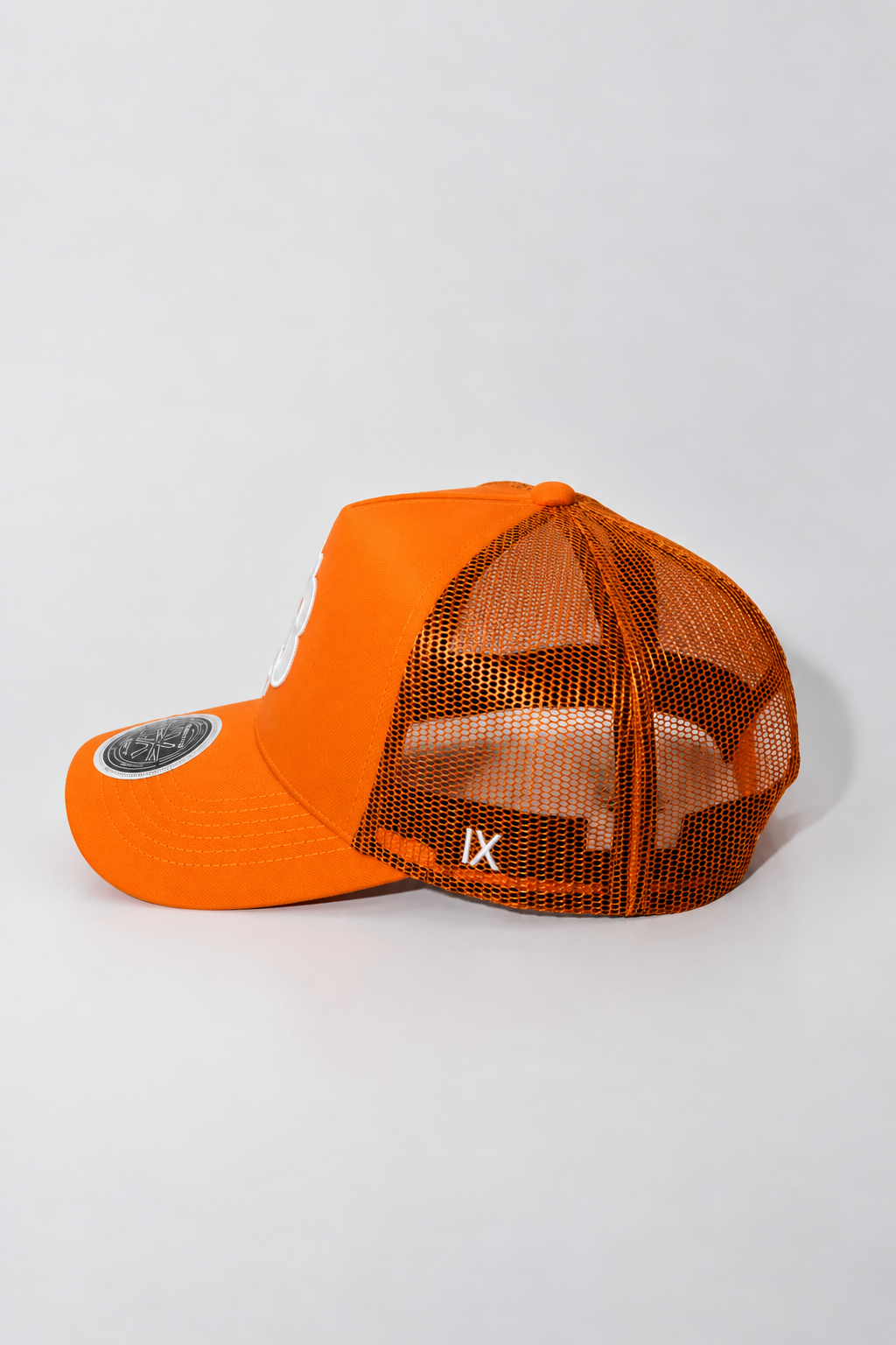 Satoshi Orange Bitcoin Trucker Hat - High-Crown Cap