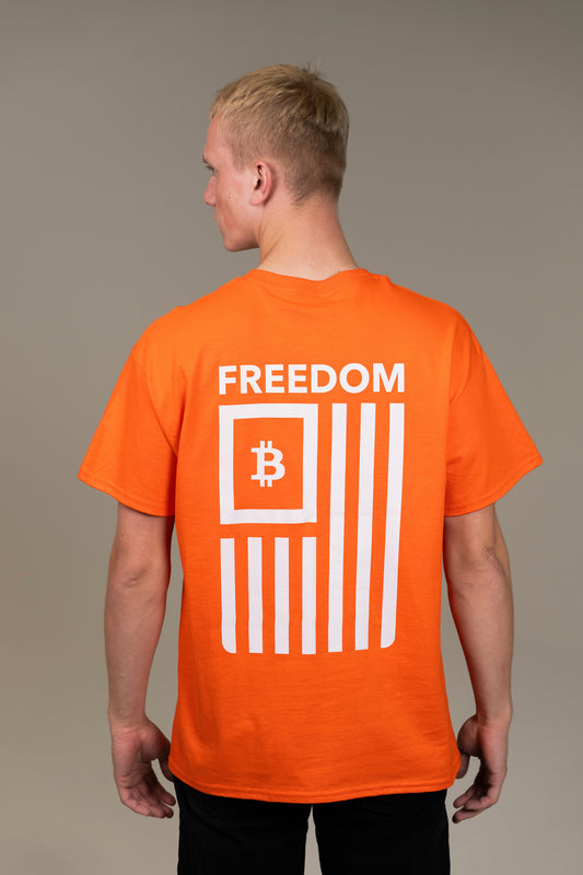 Bitcoin Freedom T-Shirt - Orange
