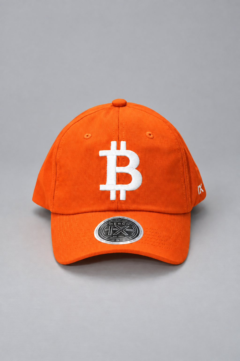 Satoshi Orange Relaxed-Fit Bitcoin Cap