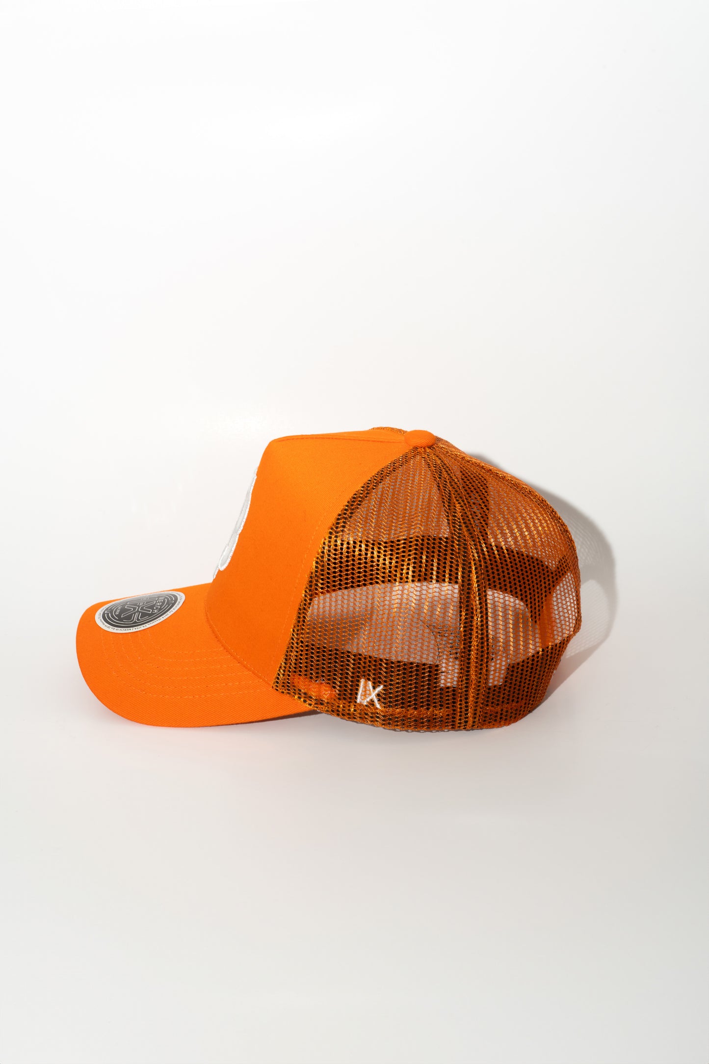 Satoshi Orange Bitcoin Trucker Hat - High-Crown Cap
