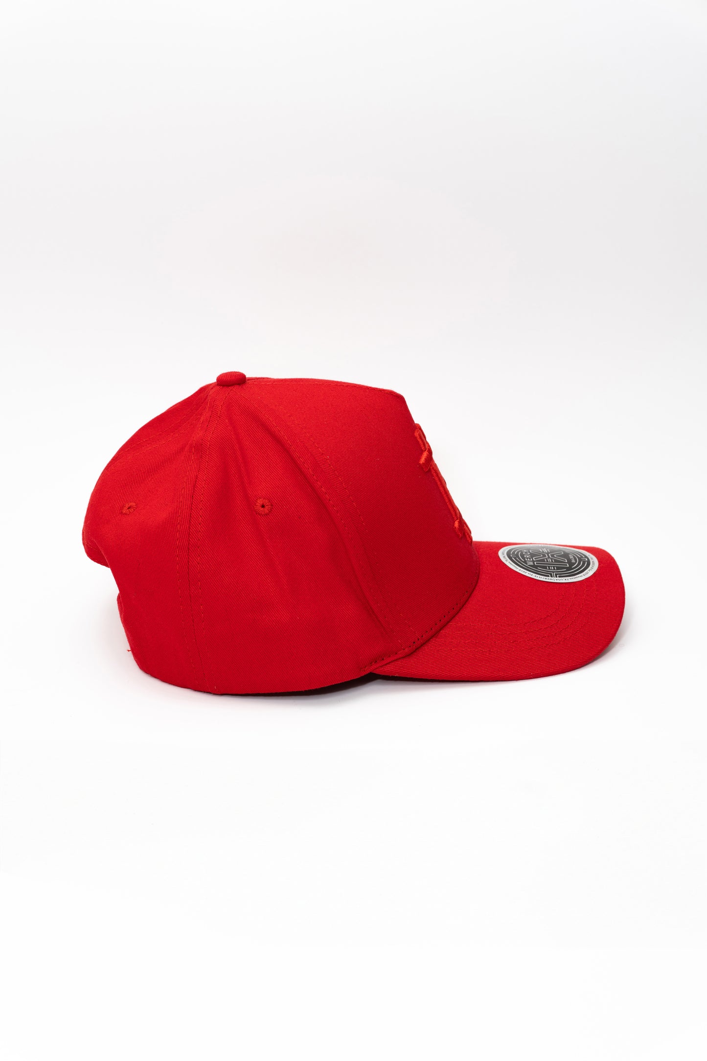 Red Bitcoin Snapback - High-Crown Structured Cap