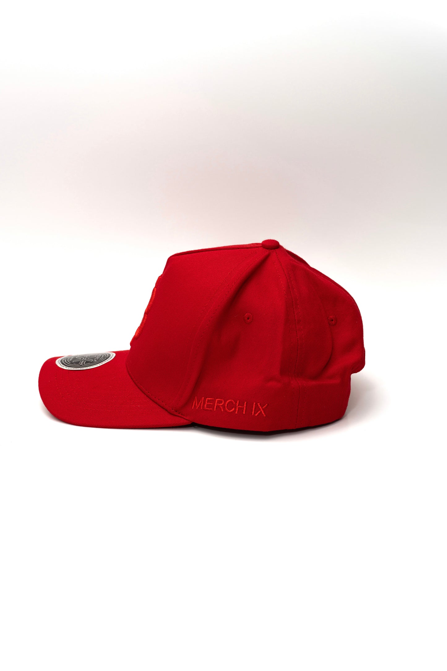 Red Bitcoin Snapback - High-Crown Structured Cap