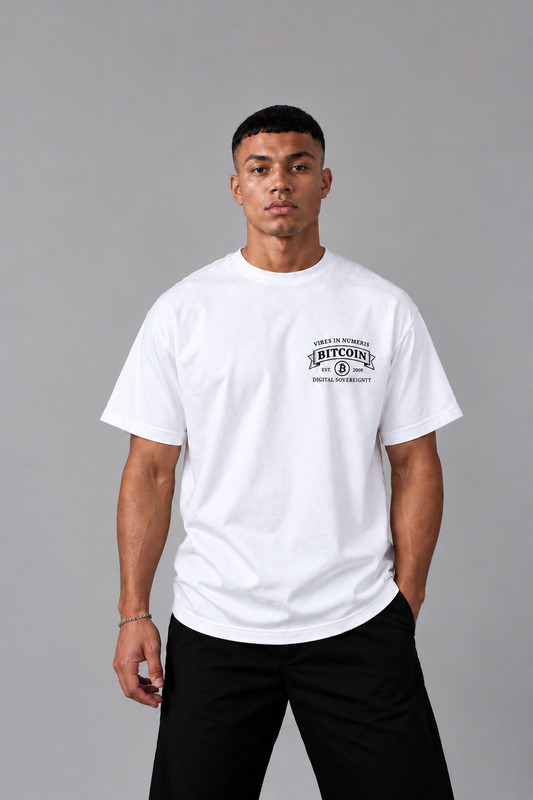 Vires in Numeris Bitcoin T-Shirt – White