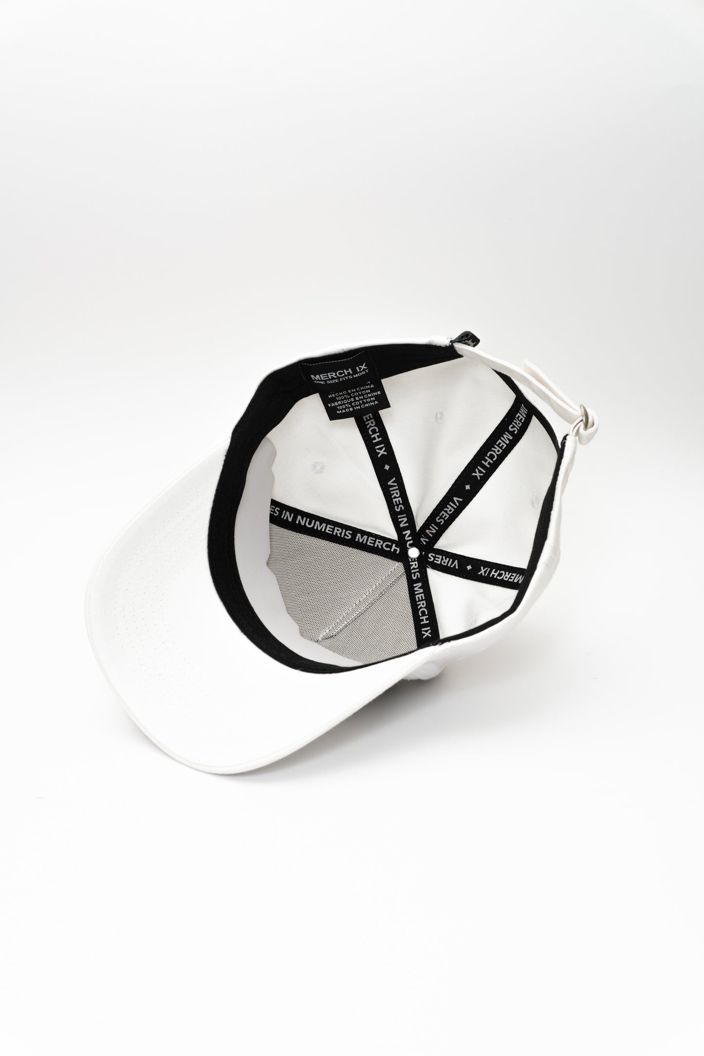 White Bitcoin HODL Hat - High-Crown Strapback