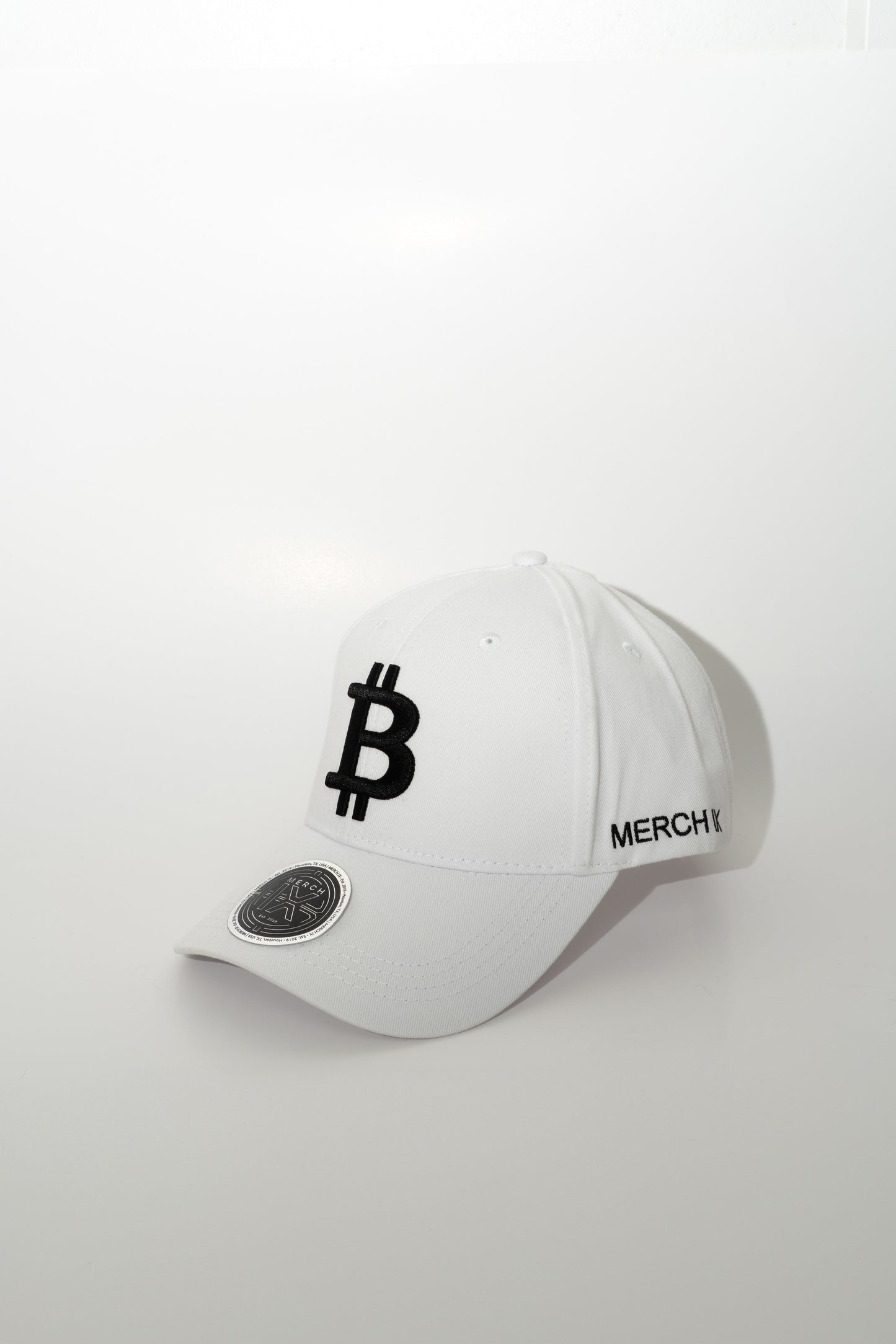 Merch IX White Bitcoin Hat - Strapback